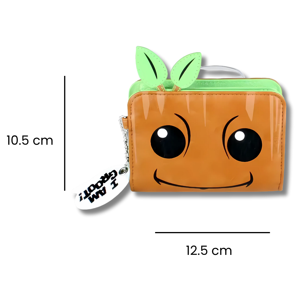 Medidas de la Billetera Groot de Guardianes de la Galaxia Marvel