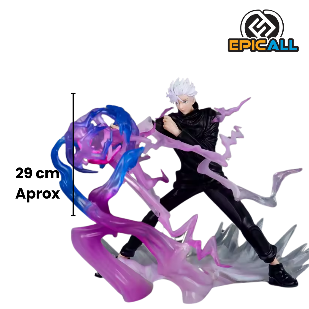 Una figura de acción de Gojo Satoru, un personaje del anime Jujutsu Kaisen. Gojo 29 cm de alto