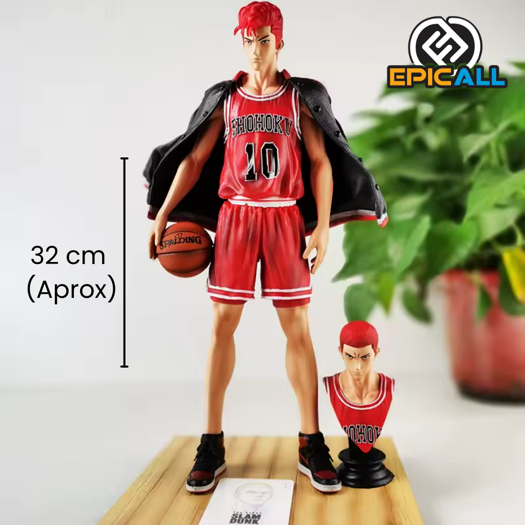 Una figura de  Hanamichi Sakuragi, el protagonista de Slam Dunk. de 33 cm de alto