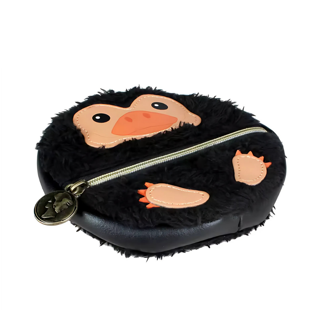 Monedero Niffler (Escarbato) – Harry Potter Animales Fantásticos, cierre de aluminio.