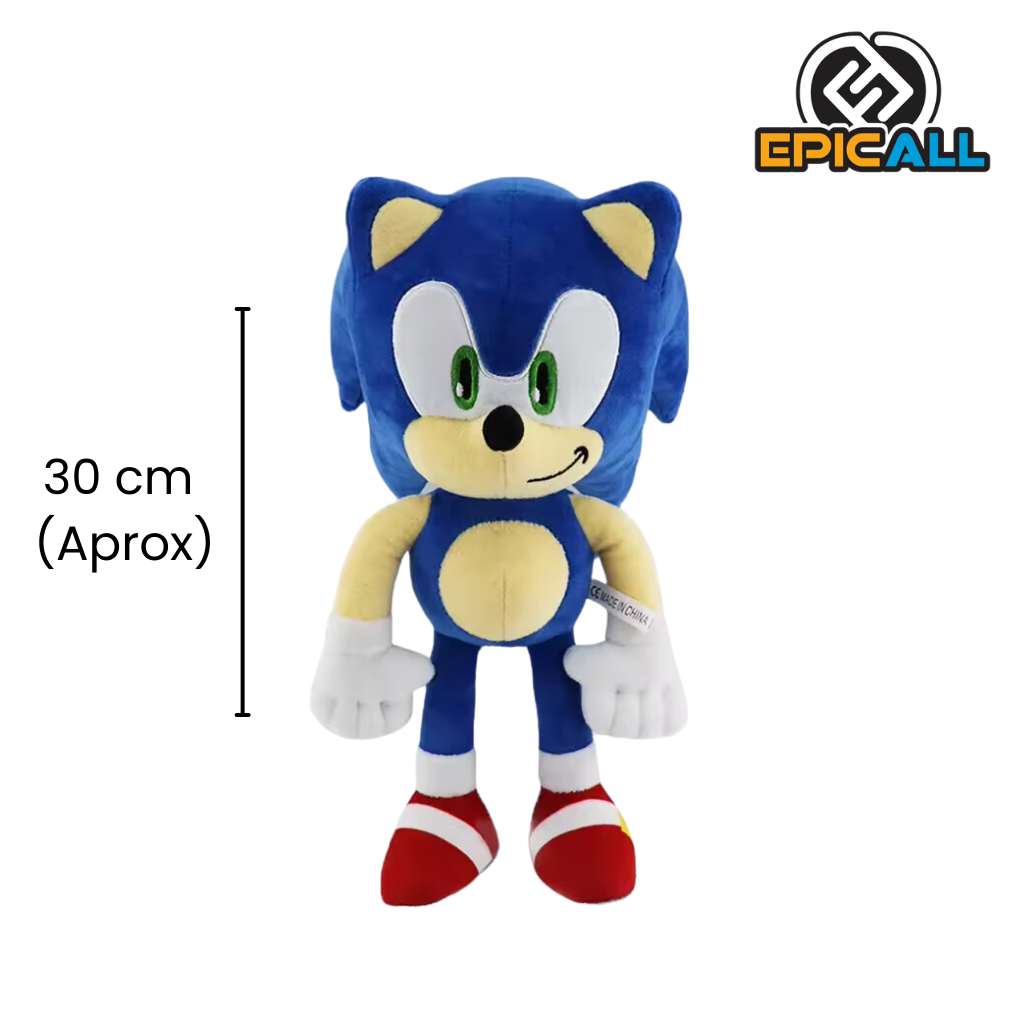Medidas del peluche de Sonic, 30cm