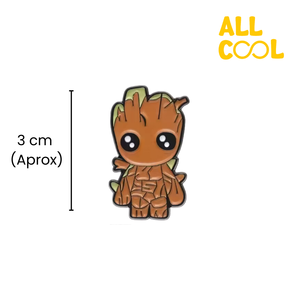 Medidas del pin metalico, 3cm.