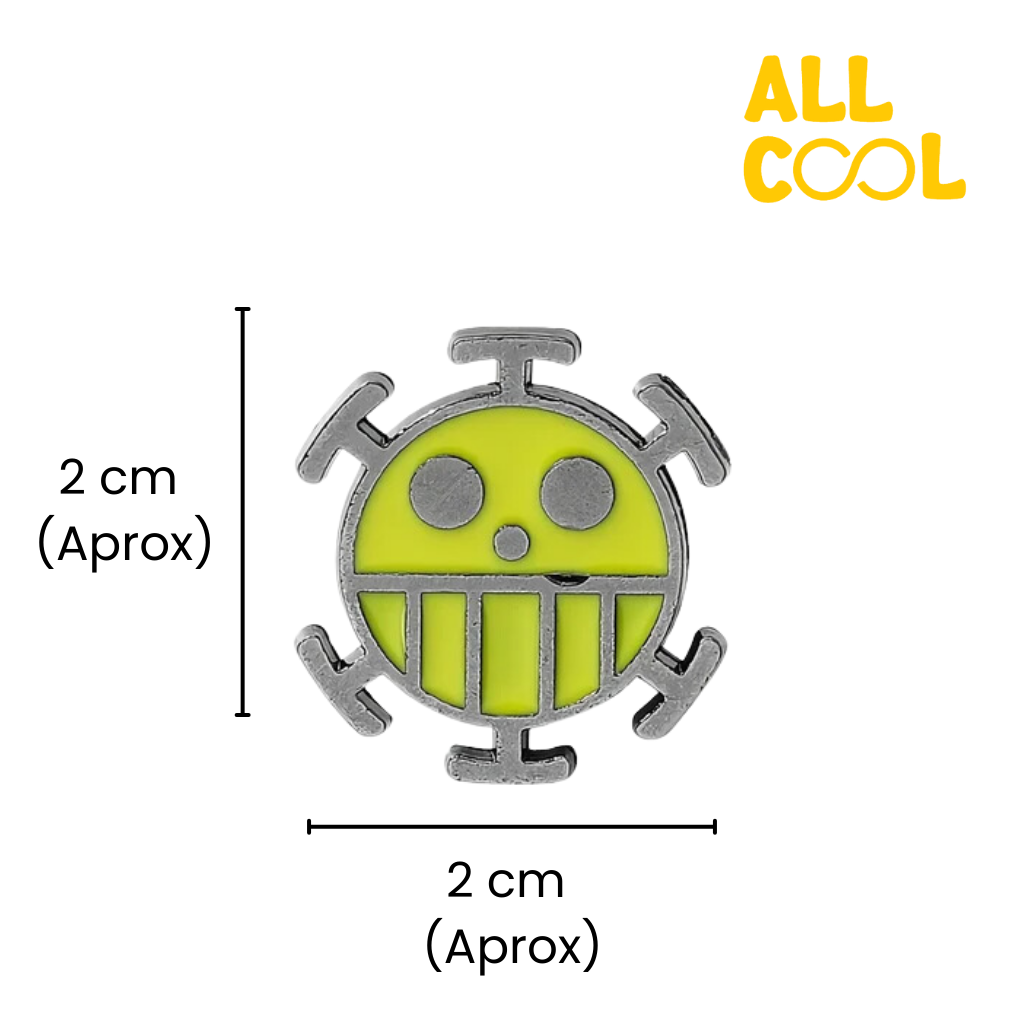 Medidas del pin metalico, 2cm de alto por 2cm de ancho