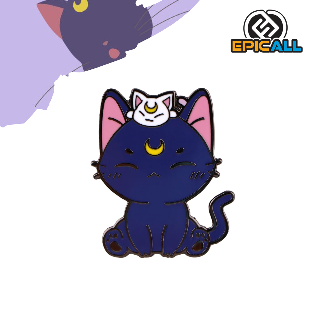 Pin Metalico Gato Luna Sailor Moon #88
