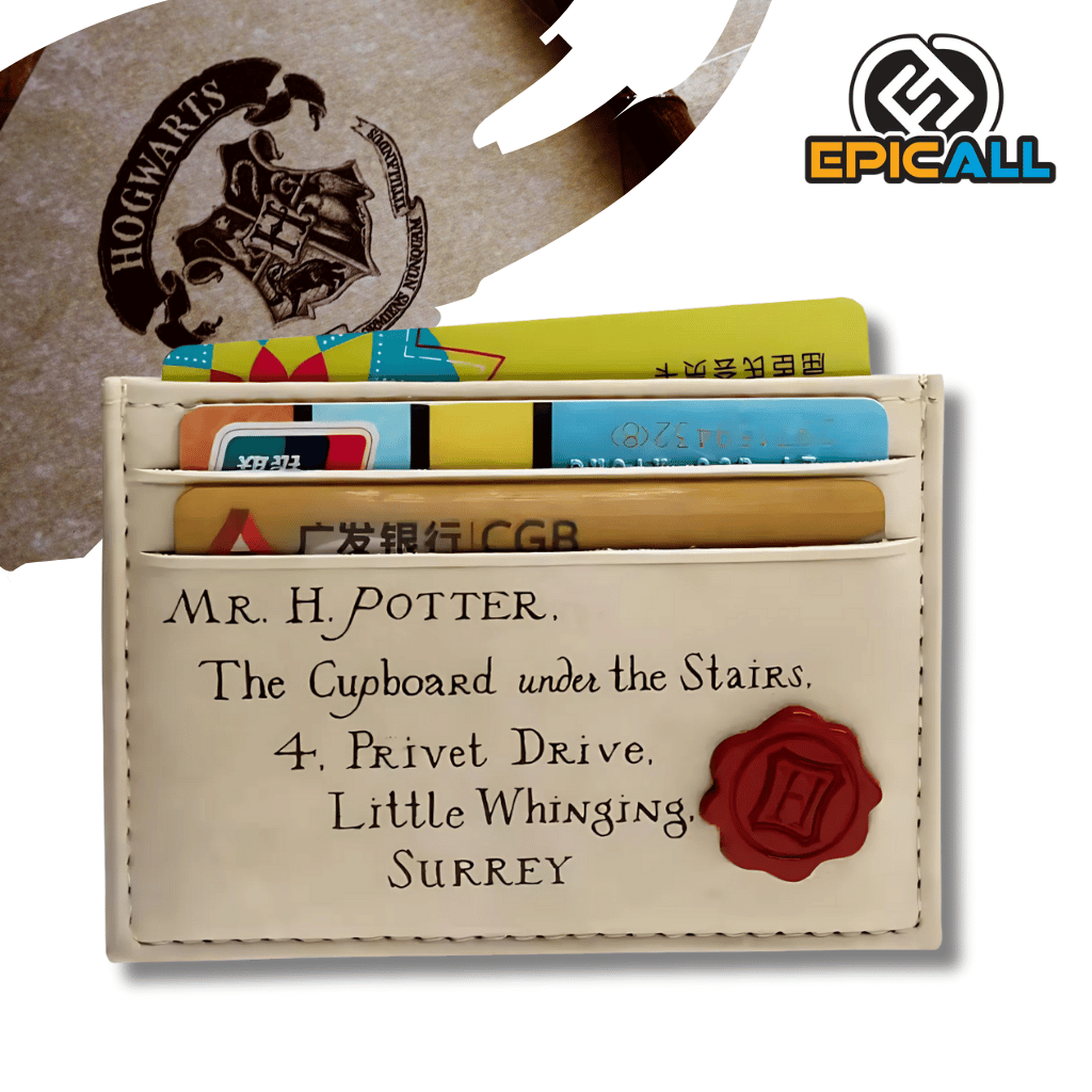 Billetera y Porta Tarjetas Delgado - Harry Potter - Carta De Hogwarts