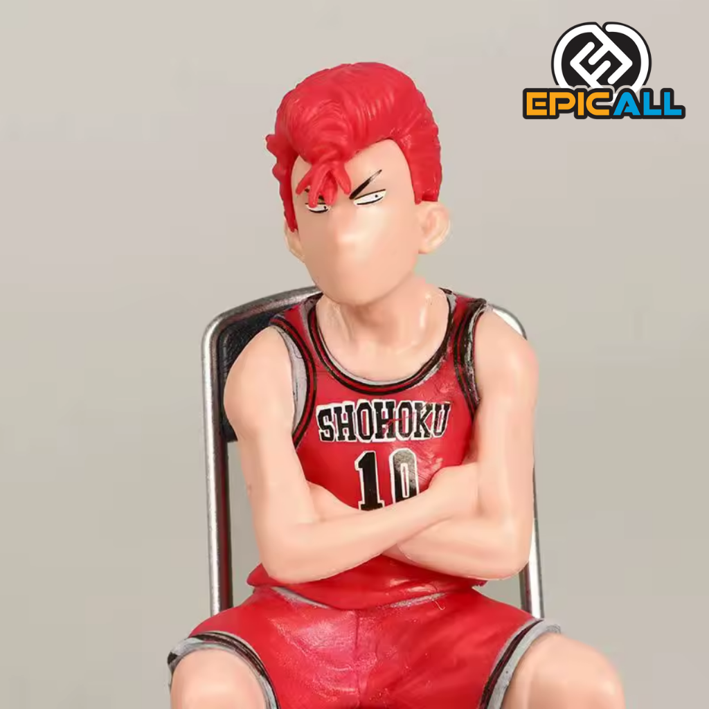 El rostro de la figura de Hanamichi enfocado de cerca