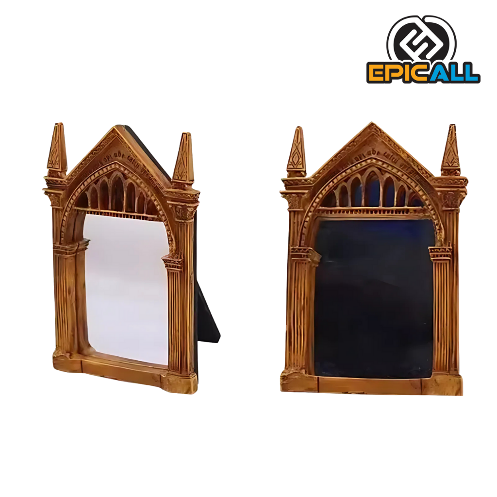 Foto del espejo desde dos angulos diferentes.