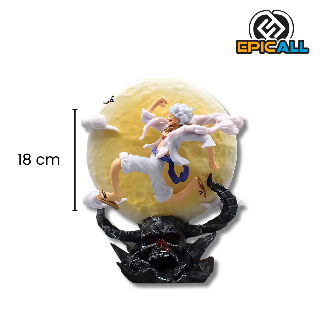 La lampara mide 18cm de alto