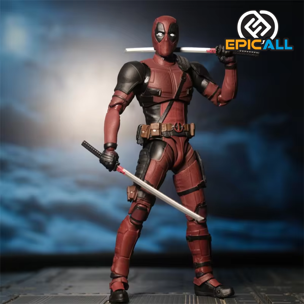 Figura de Acción Articulada - Deadpool 15cm | Detalles Realistas y Articulaciones Múltiples