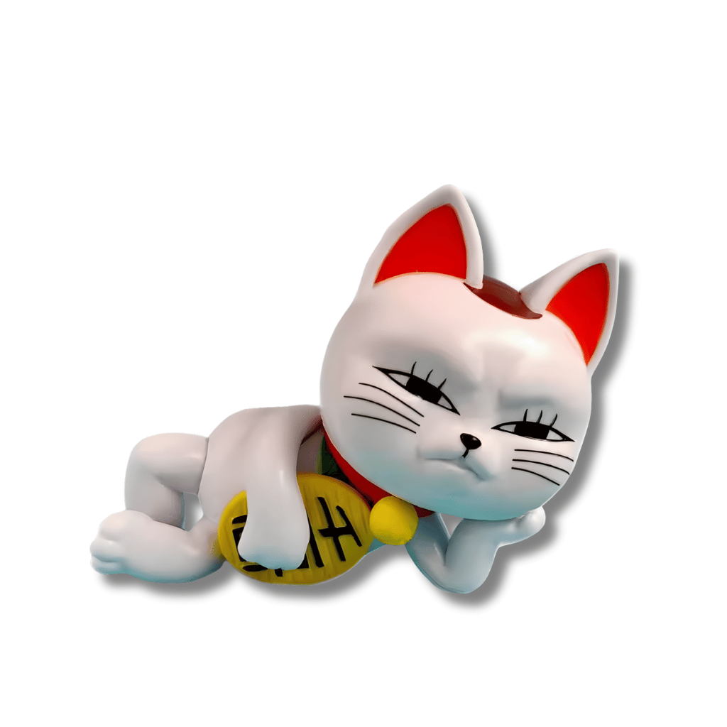 Una figura de estatua que representa a un personaje femenino momificado o anciano y vendado, conocido como la Turbo Abuela (Turbo Granny) del manga Dandadan. La figura está en una pose dinámica de carrera o ataque, inclinada hacia adelante.