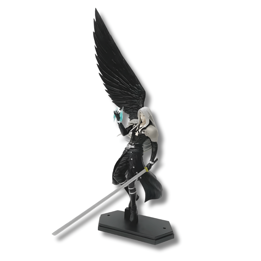 Imagen de la estatua de Sephiroth con fondo blanco