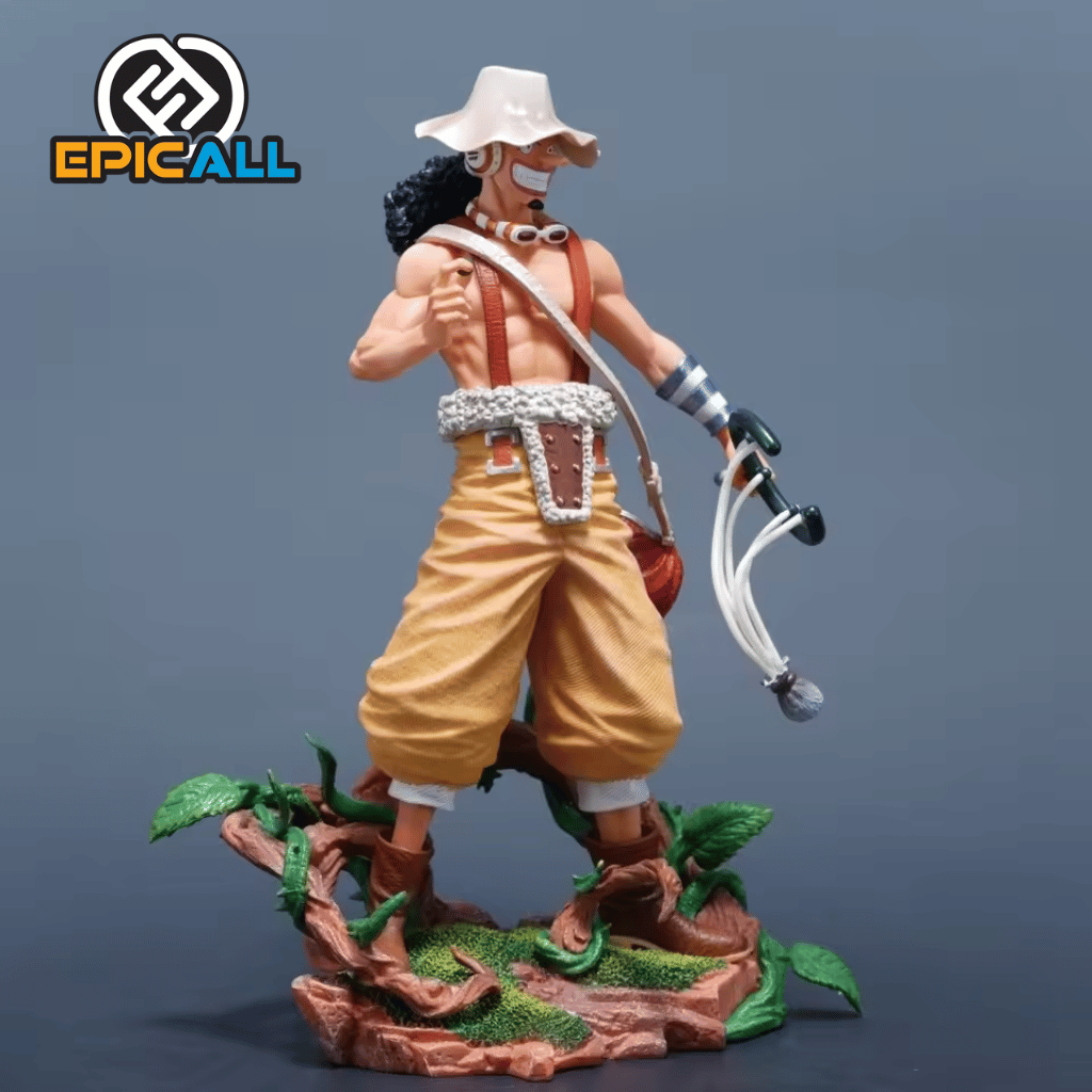 Figura Estatua De Usopp Con Tirachinas 25cm - One Piece