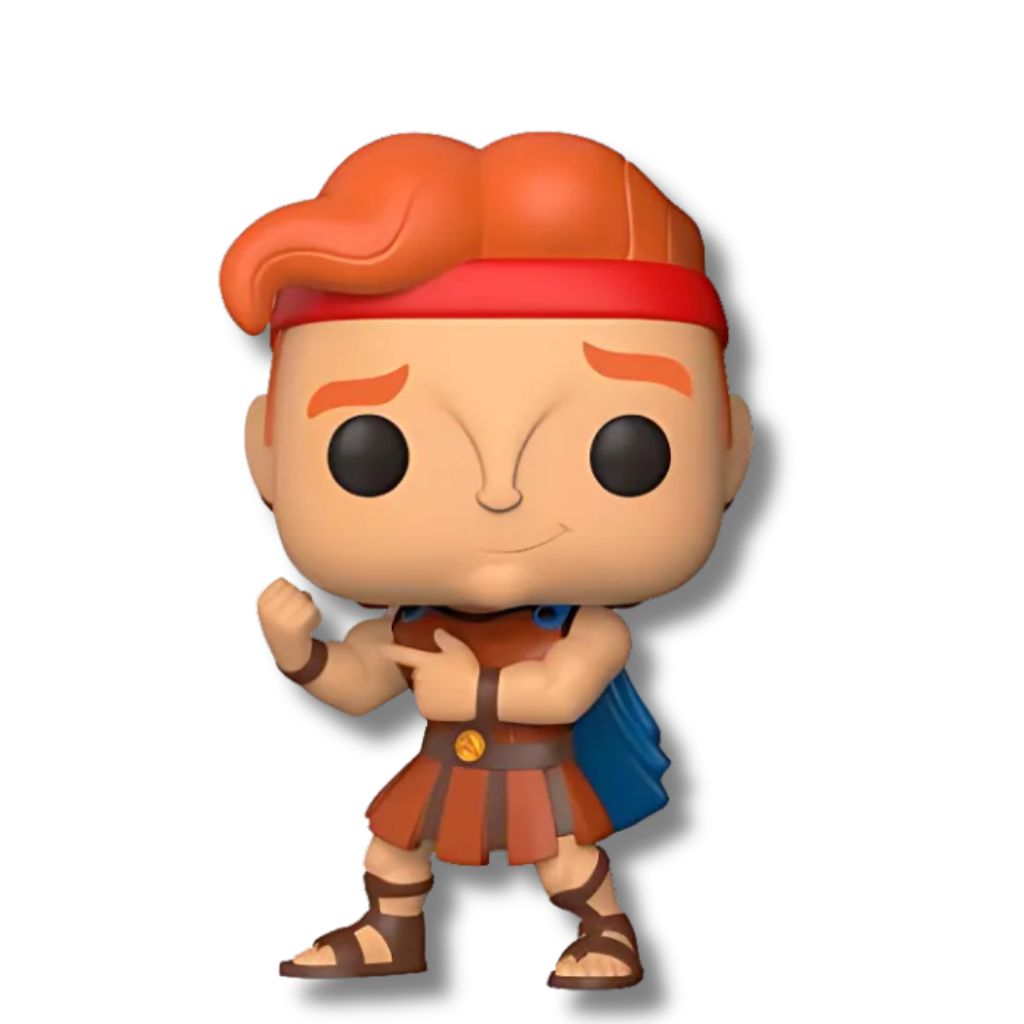 Figura funko pop de Hercules, con fondo blanco.