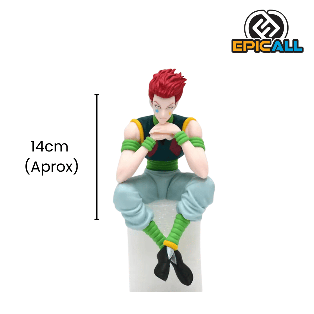 Medidas de la figura de Hisoka, 14cm de alto aproximadamente.