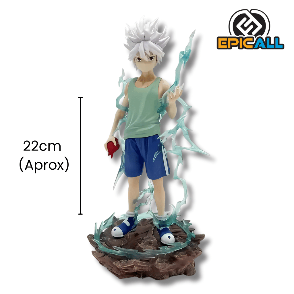Altura de la figura de Killua, 22cm aproximadamente.