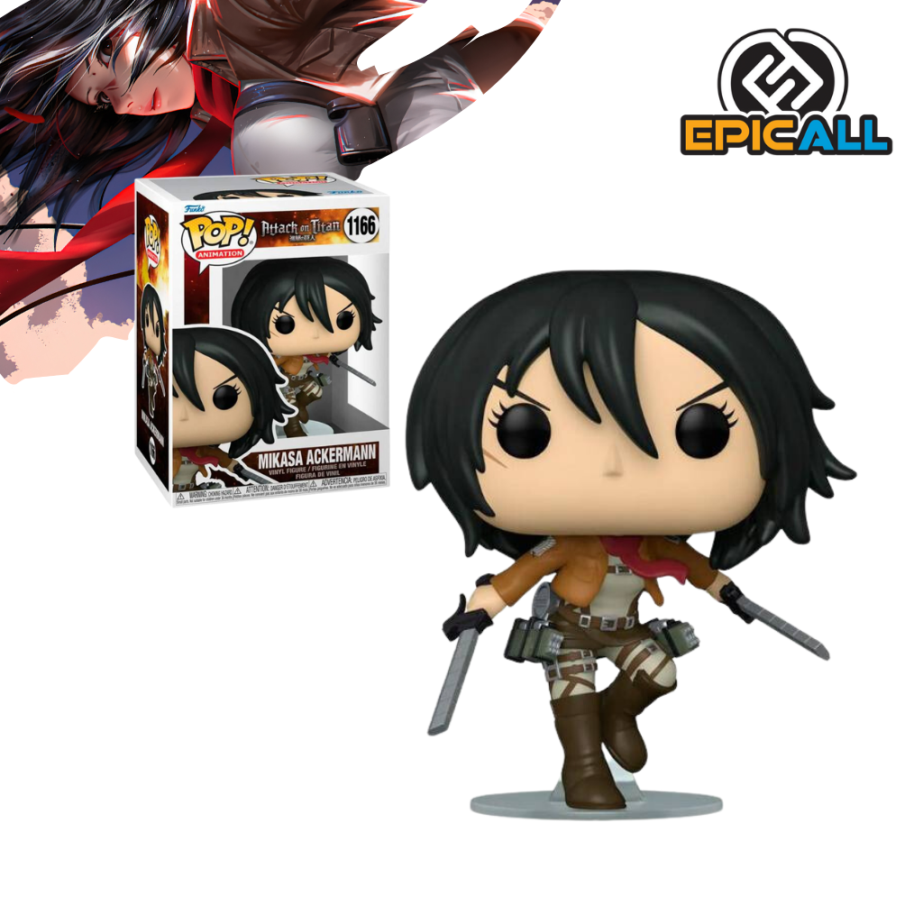 Foto de la figura Funko Pop de tamaño regular de Mikasa Ackermann #1166