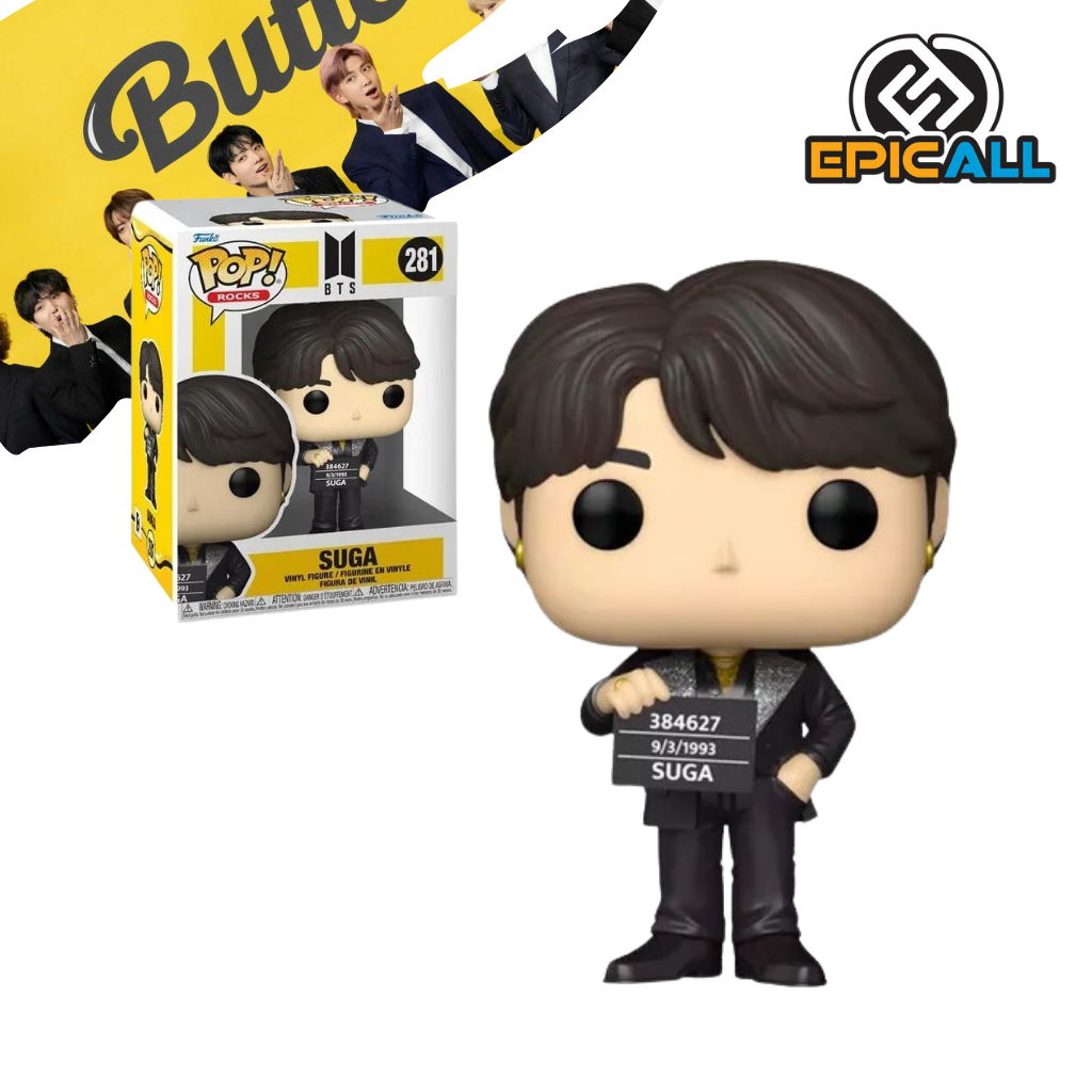 Foto de la figura Funko Pop de tamaño regular de Suga BTS Butter #281 a la venta