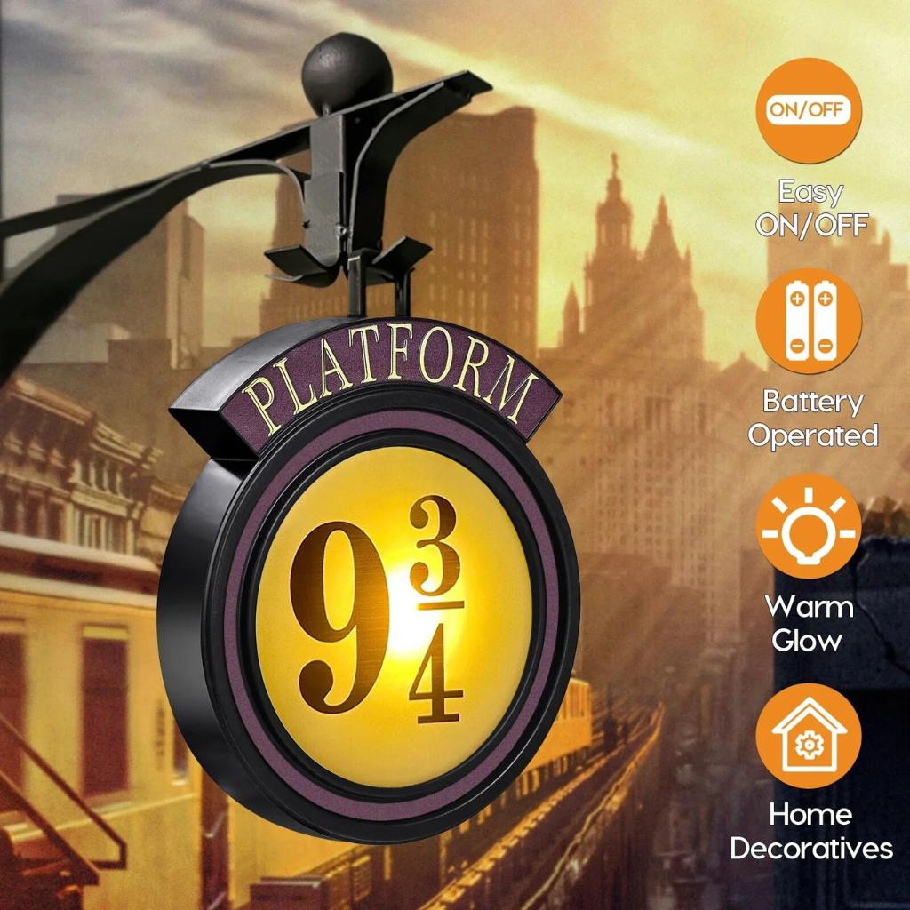 Lampara decorativa del Anden 9 3/4 - Harry Potter
