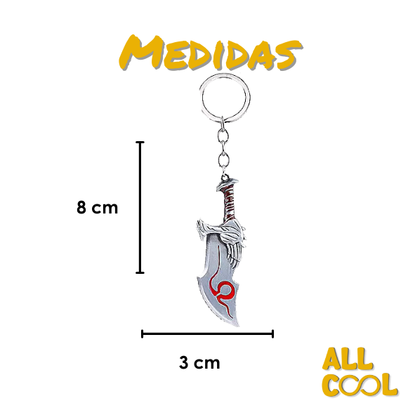 Llavero de acero Daga del Caos de Kratos - God of War