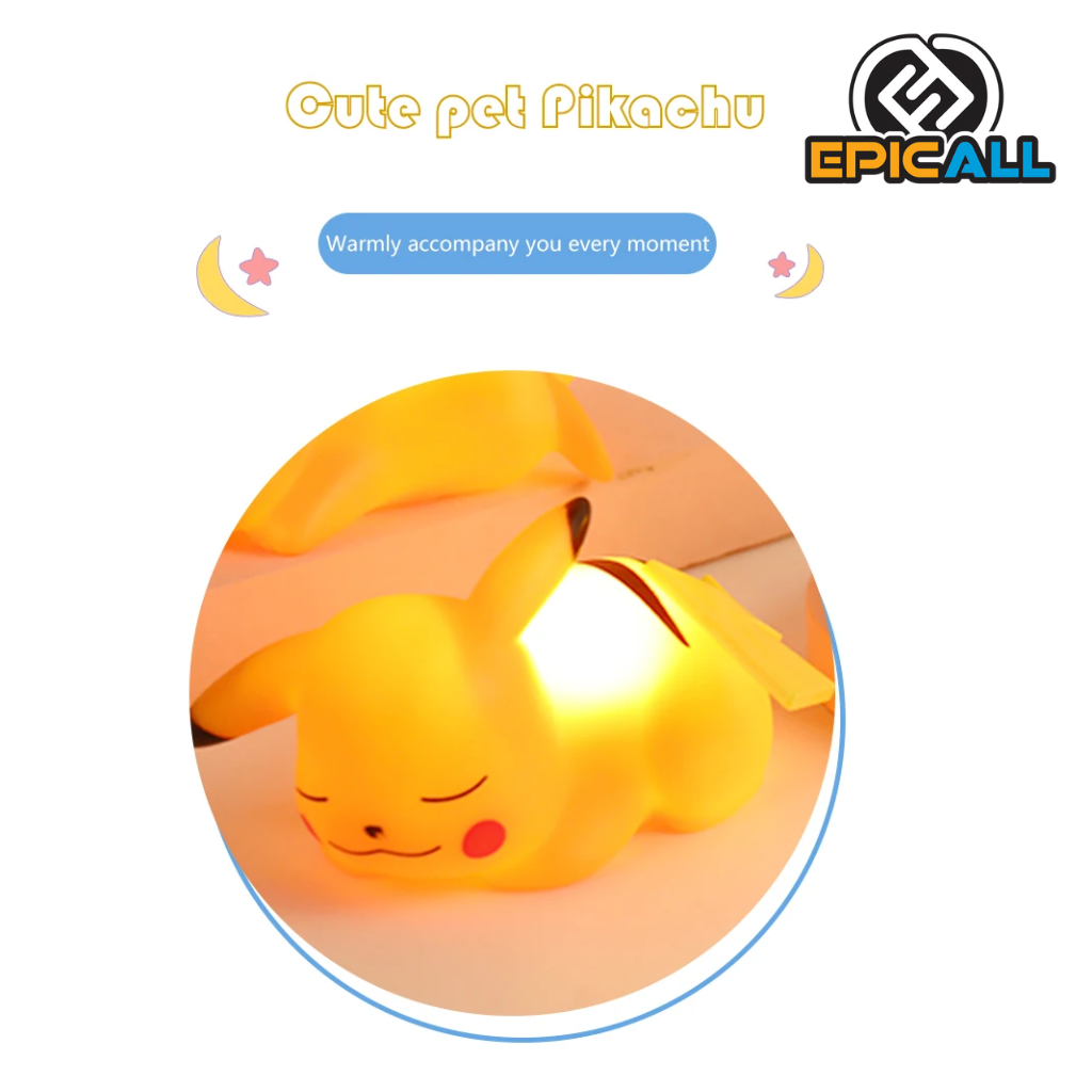 Mini lampara de Pikachu durmiendo (luz de noche) - Pokemon