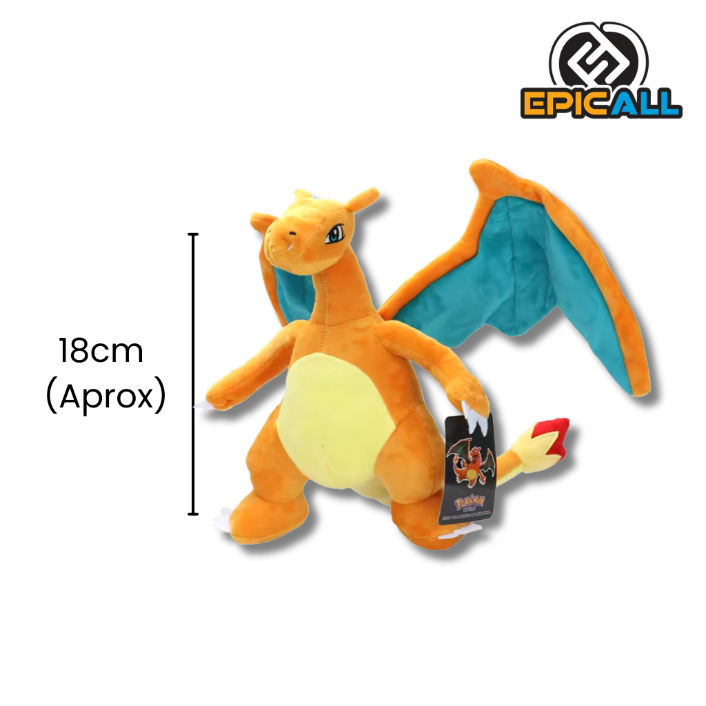 Medida del peluche, 18cm de alto.