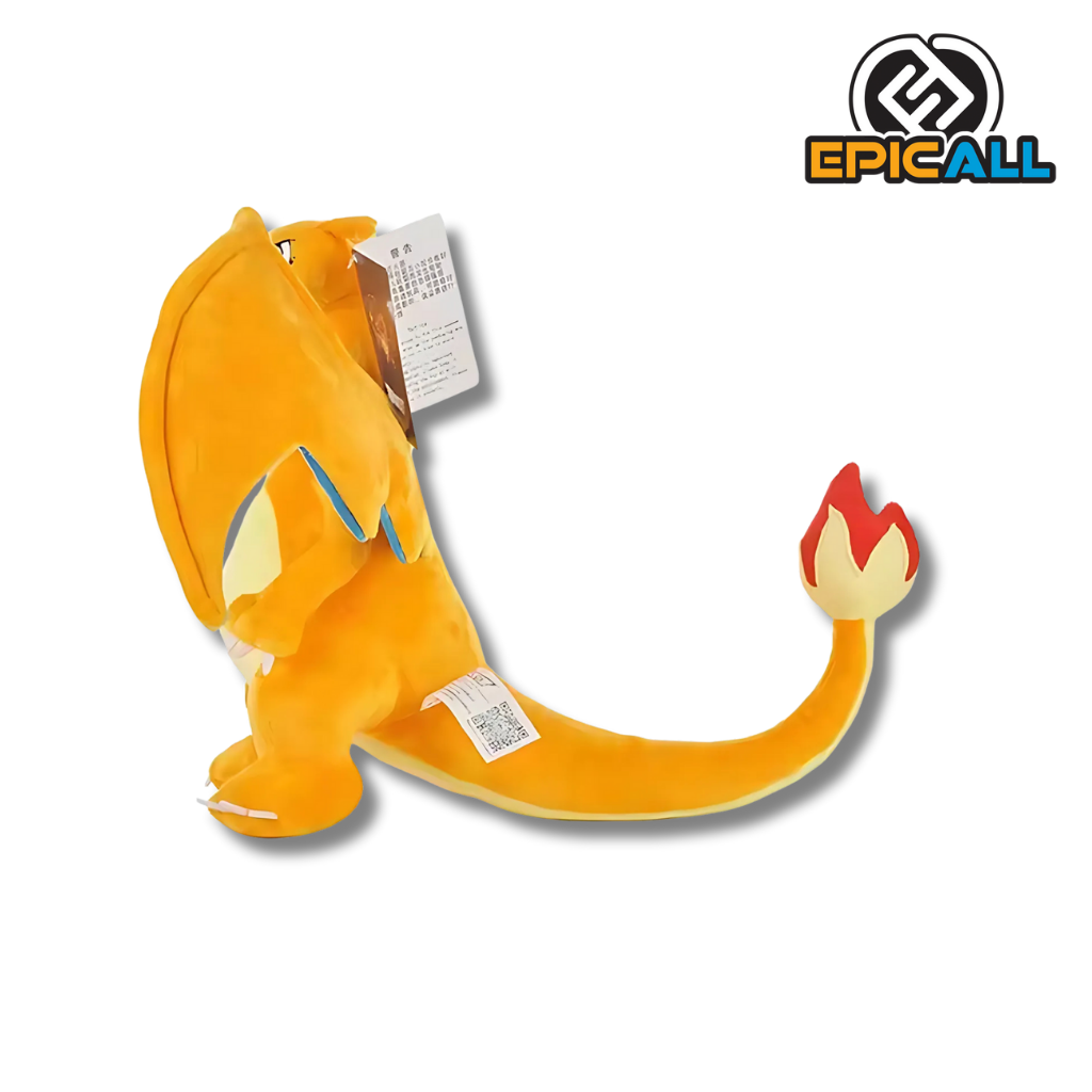 Vista lateral del peluche.