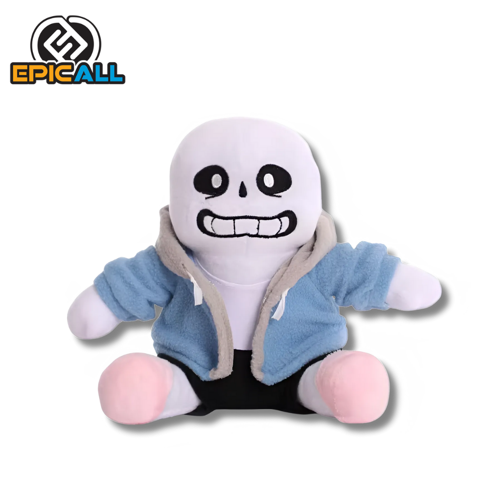 Peluche de sans, sin la capucha.