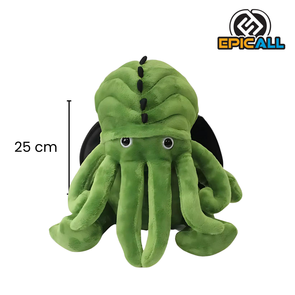 Peluche de Cthulhu de 25 cm, suave y abrazable. El regalo perfecto para los amantes del terror cósmico y los juegos de rol