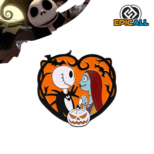 Pin metalico Jack y Sally corazon - El extraño mundo de jack #106