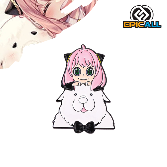 Pin Metálico Anya W/ Bond - Spy x Family #4