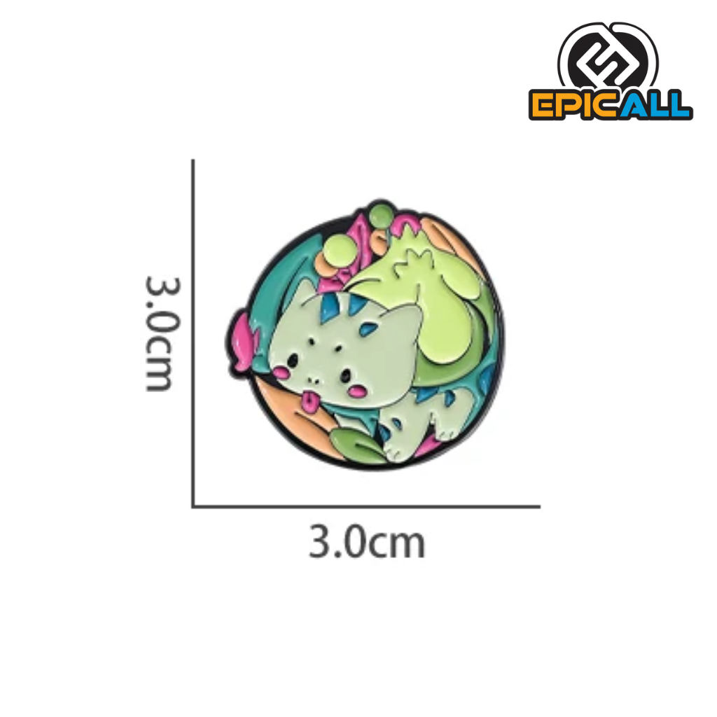 Pin Metalico Bulbasaur Kawaii - Pokémon #93
