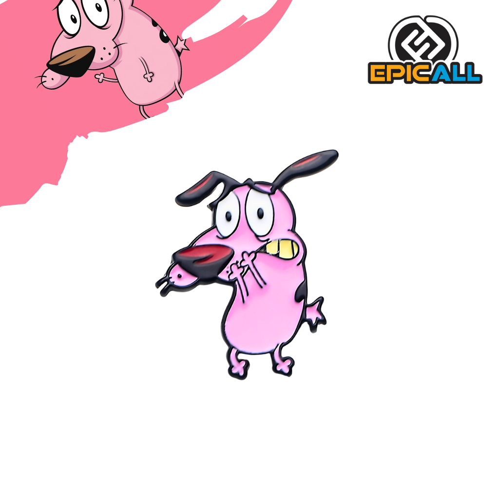 Pin Metalico Coraje el perro cobarde - Cartoon Networks #95