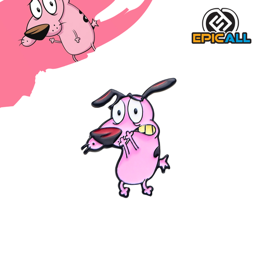 Pin Metalico Coraje el perro cobarde - Cartoon Networks #95