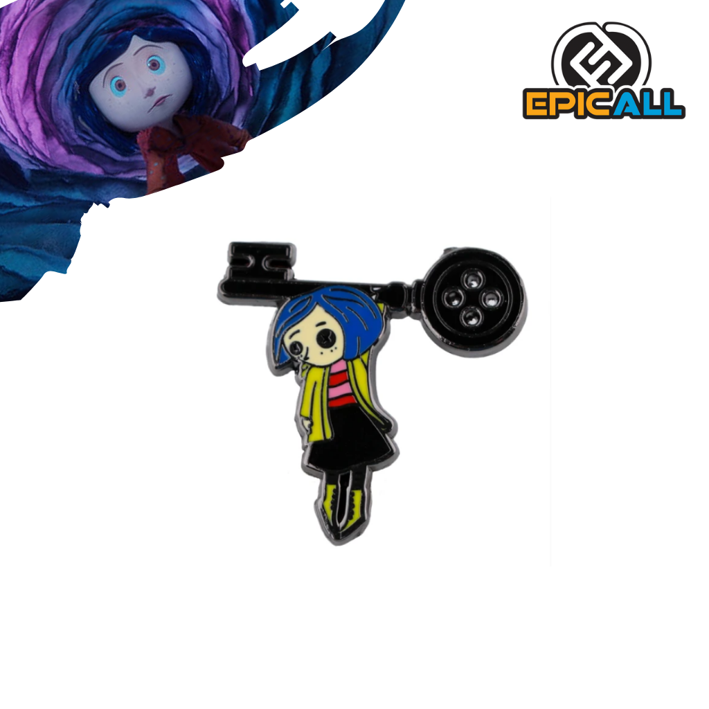 Pin Metálico Coraline Colgada De Llave #140