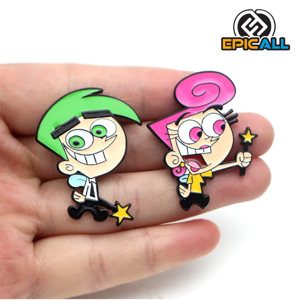 Pin Metálico Cosmo y Wanda - Los Padrinos Magicos #97