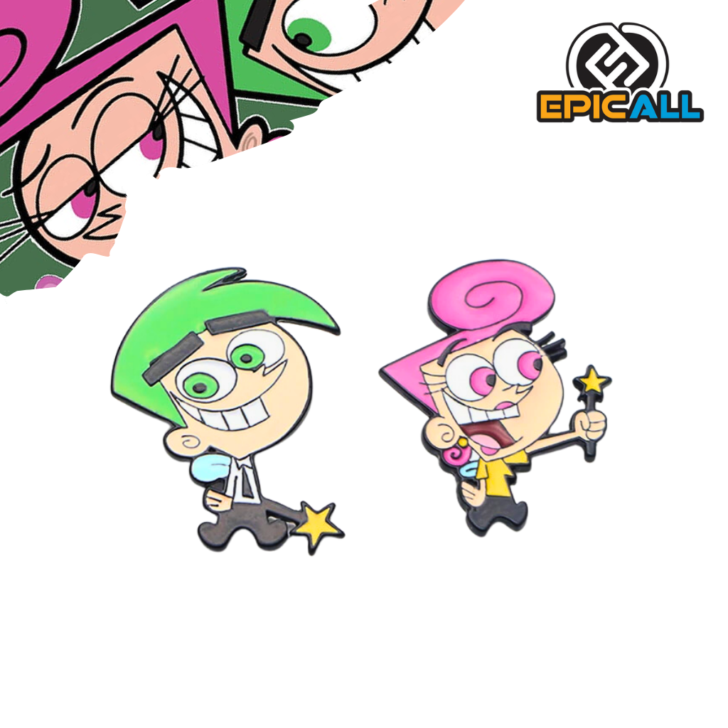 Pin Metálico Cosmo y Wanda - Los Padrinos Magicos (V3) – Epic All