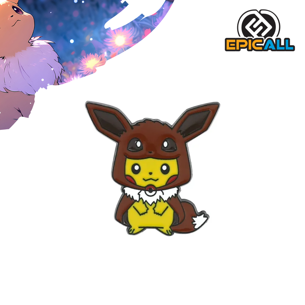Pin Metalico Pikachu W/ disfraz de Eevee - Pokémon #83