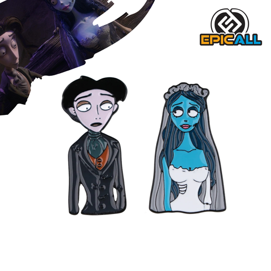 Pin Metálico Emily y Viktor 2 en 1 - El Cadáver De La Novia Disney #109