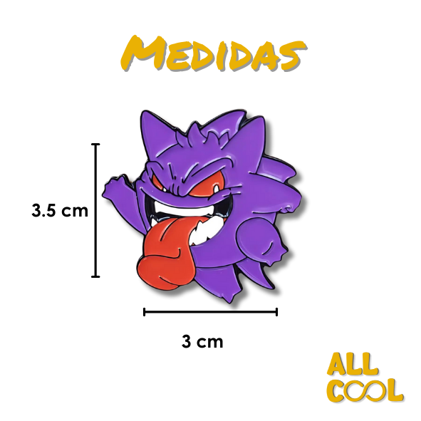 Pin Metálico Gengar Saltando - Pokémon #71