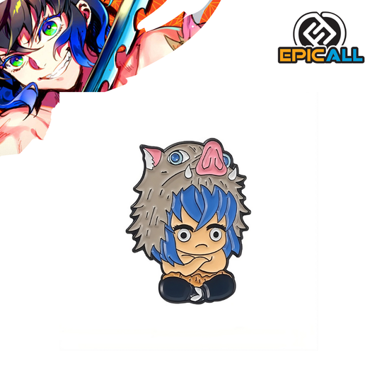 Pin Metalico Inosuke Hashibira Kawaii - Demon Slayer #7