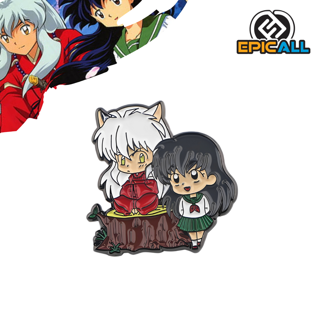 Pin Metálico Inuyasha y Kagome W/ Love #25