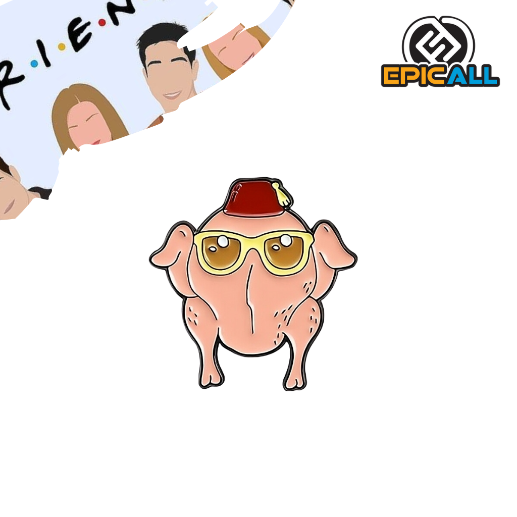 Pin metalico de moda, de la serie de television Friends