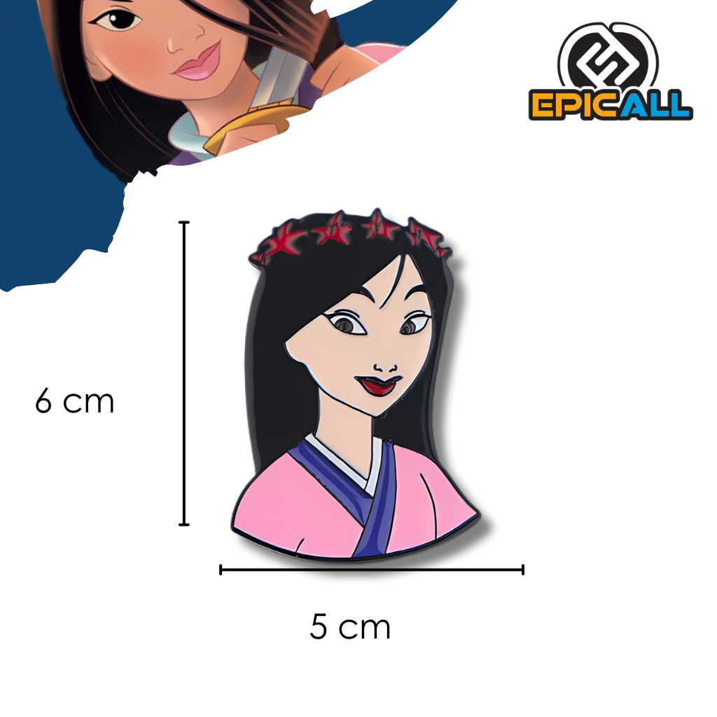 Pin Metálico Princesa Mulan - Disney #195