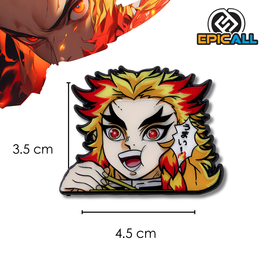 Pin Metálico Kyojuro Rengoku - Demon Slayer #194