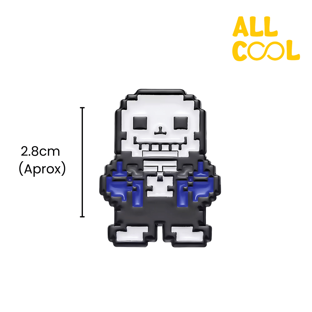 Medidas del pin metalico, 2.8cm aproximadamente.