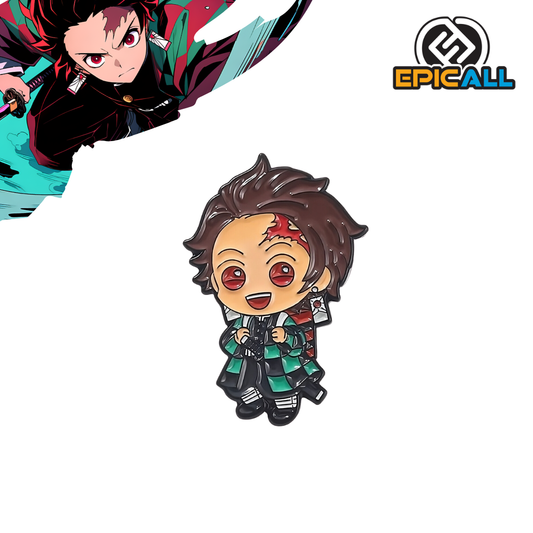 Pin Metálico Tanjiro Kamado Kawaii - Demon Slayer #20