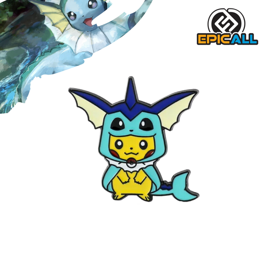 Pin Metalico Pikachu W/ disfraz de Vaporeon - Pokémon #82