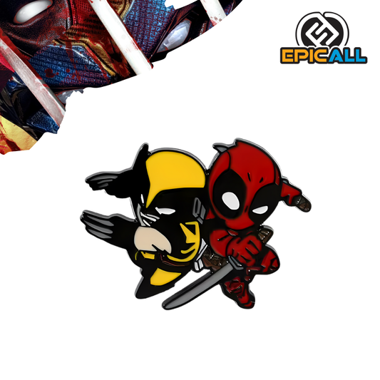 Pin Metálico Wolverine y Deadpool #190