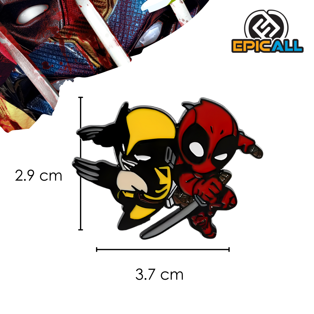 Pin Metálico Wolverine y Deadpool #190