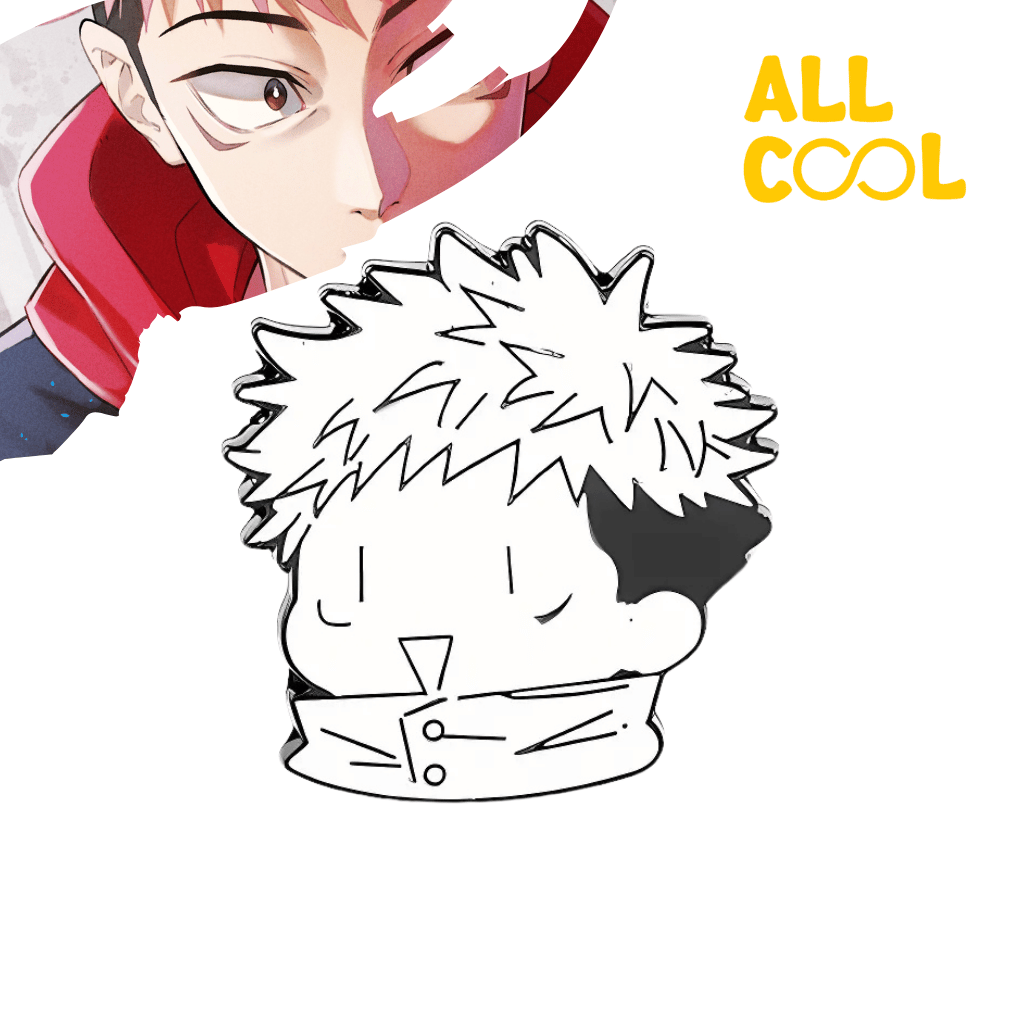 Pin Metalico Yuji Itadori Blanco y Negro - Jujutsu Kaisen #257